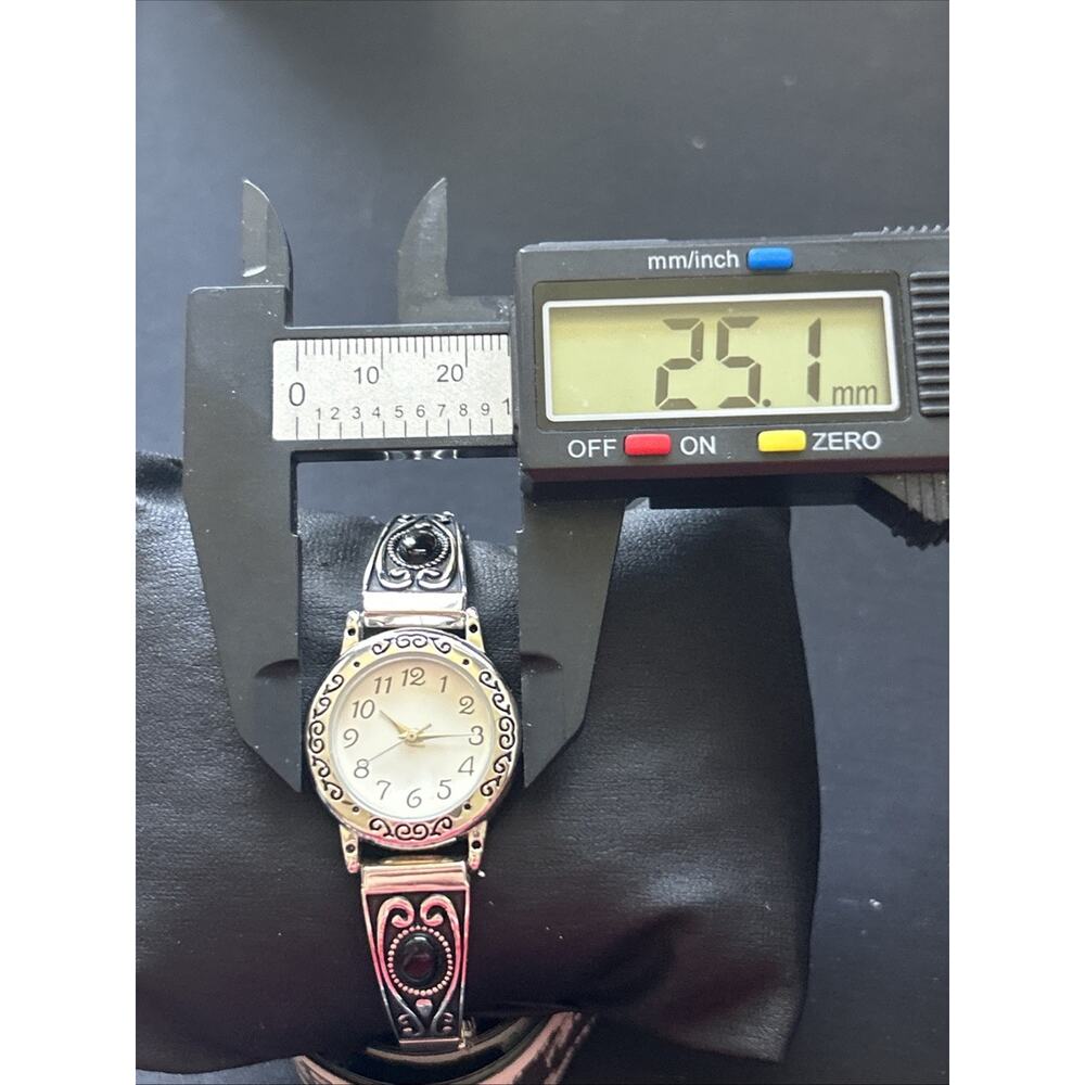 Silver Tone White Dial Women’s Stretch Band Quartz Watch - Picture 6 of 6